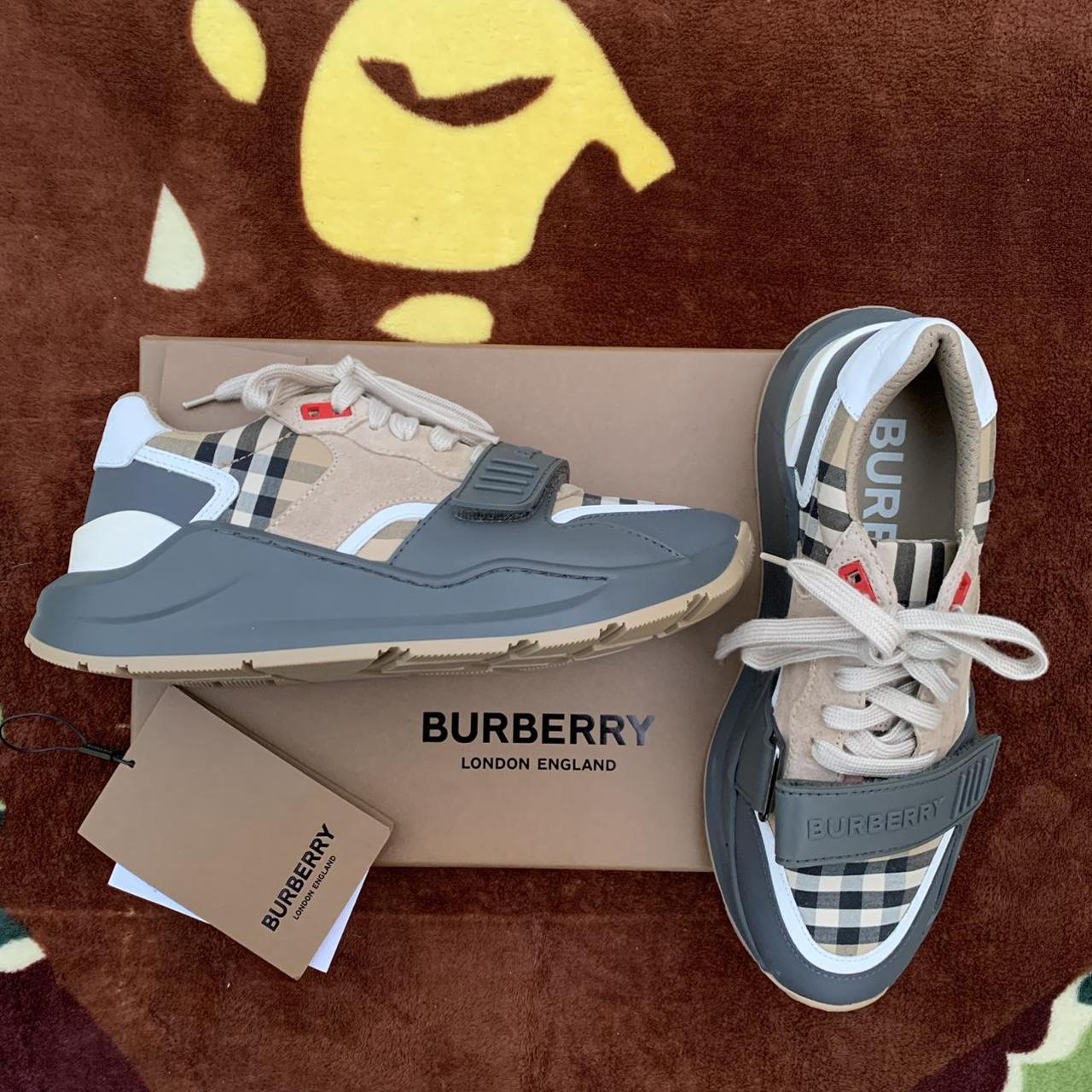 Burberry Women's Sneakers Size: 38/ US 8 Condition: | Depop