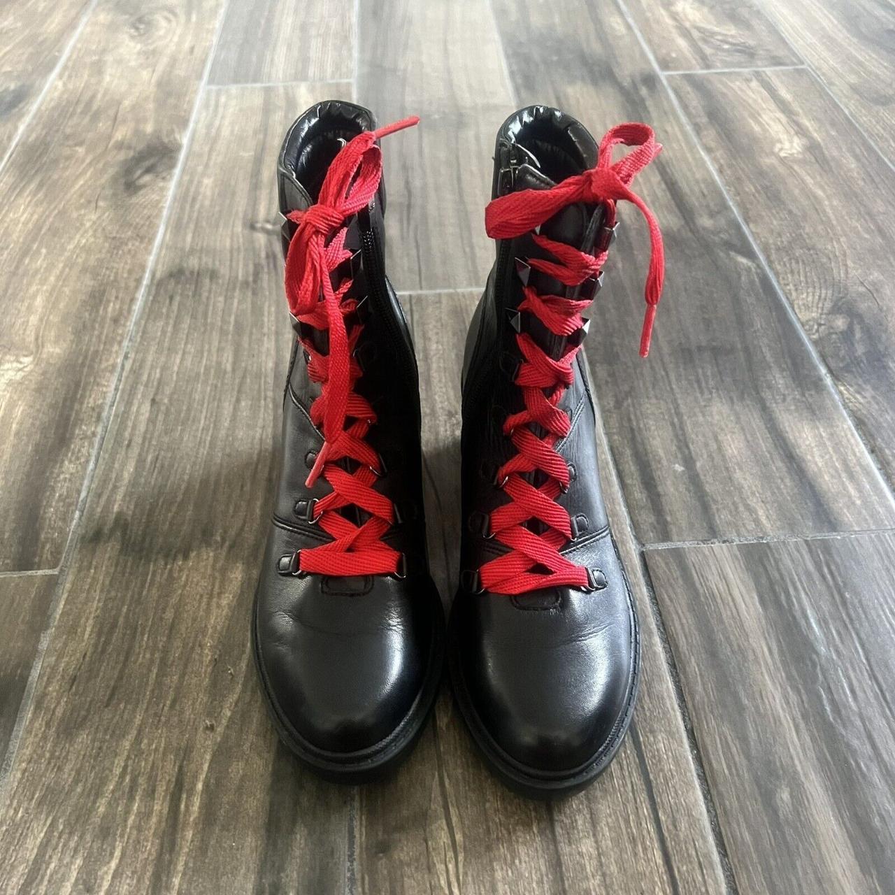 Marc fisher boots red laces hotsell