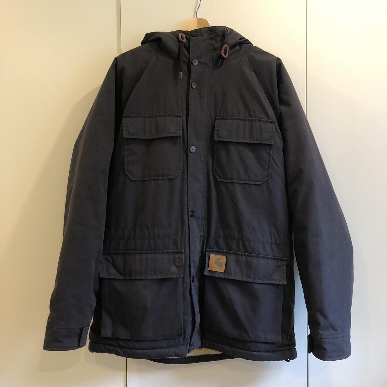 Carhartt mentley jacket sale dark navy