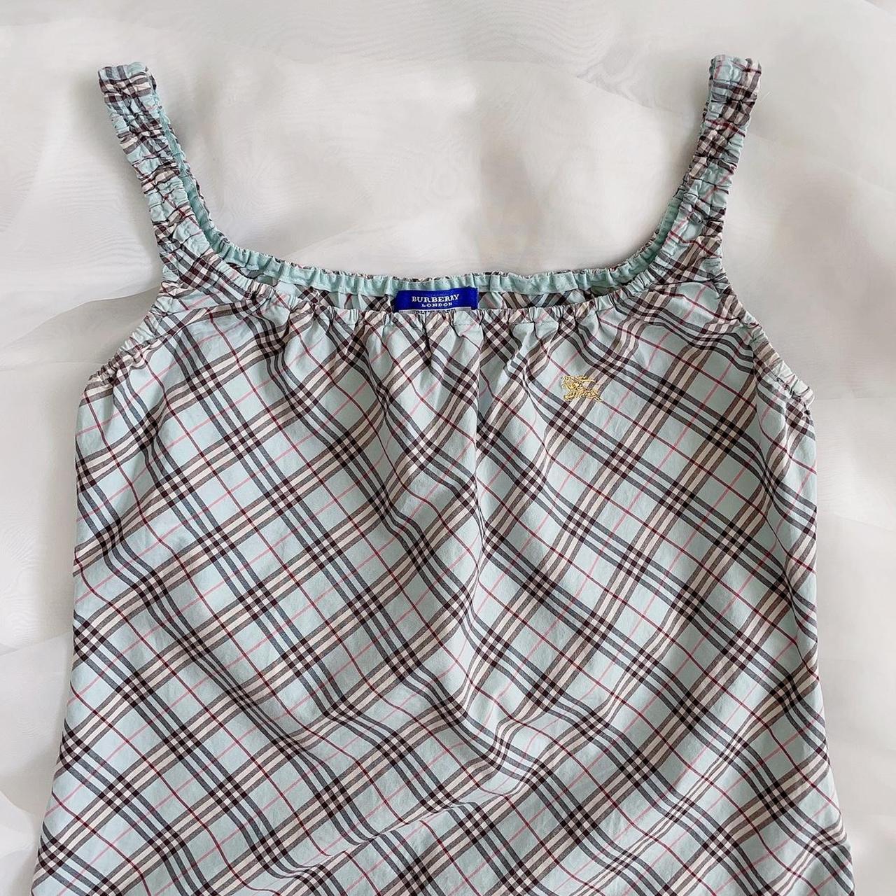 Burberry baby blue nova check camisole ♡ in...