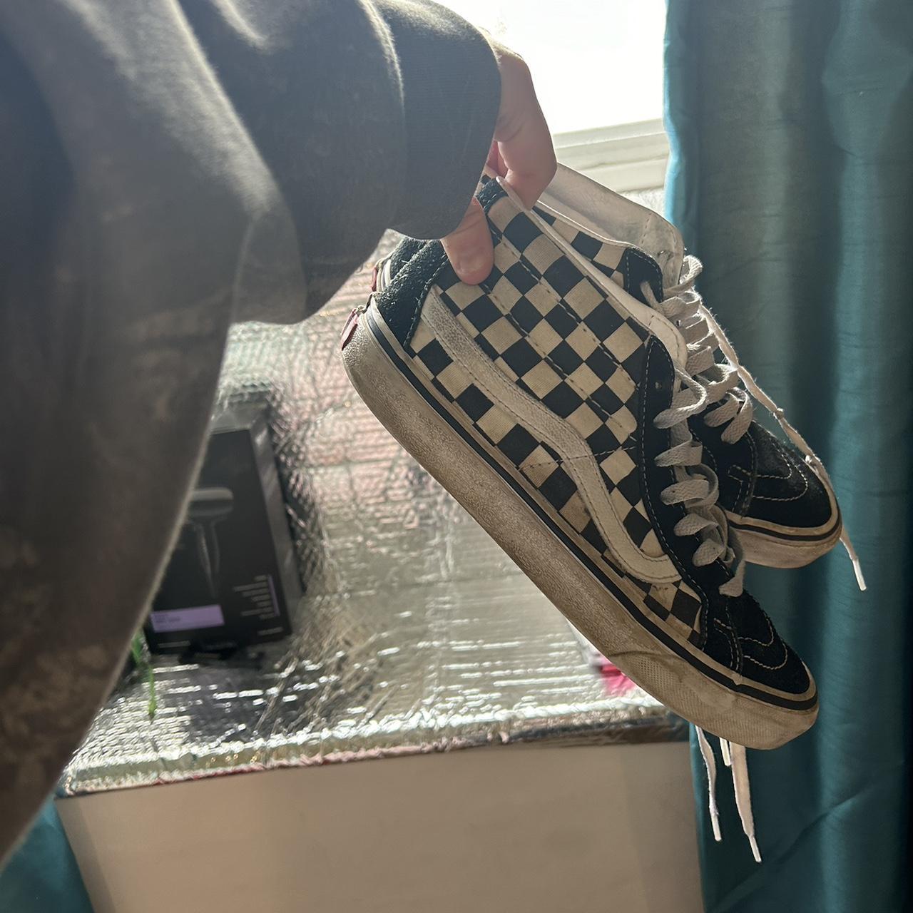 Vans on sale mid checkerboard