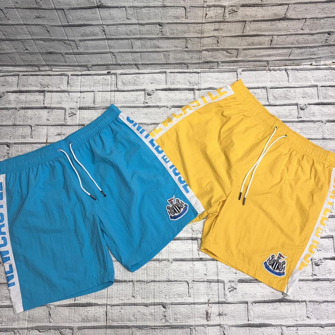 Men’s Yellow and Blue Shorts | Depop