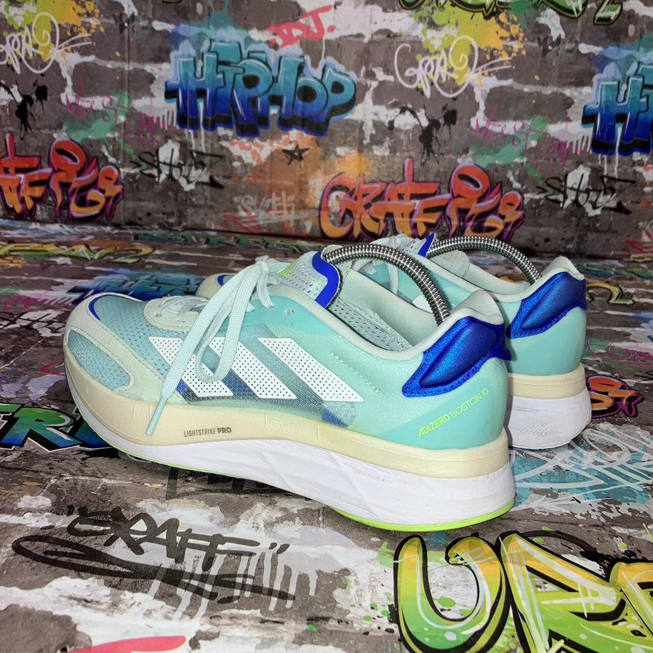 Adidas lightstrike pro turquoise trainers with blue... - Depop