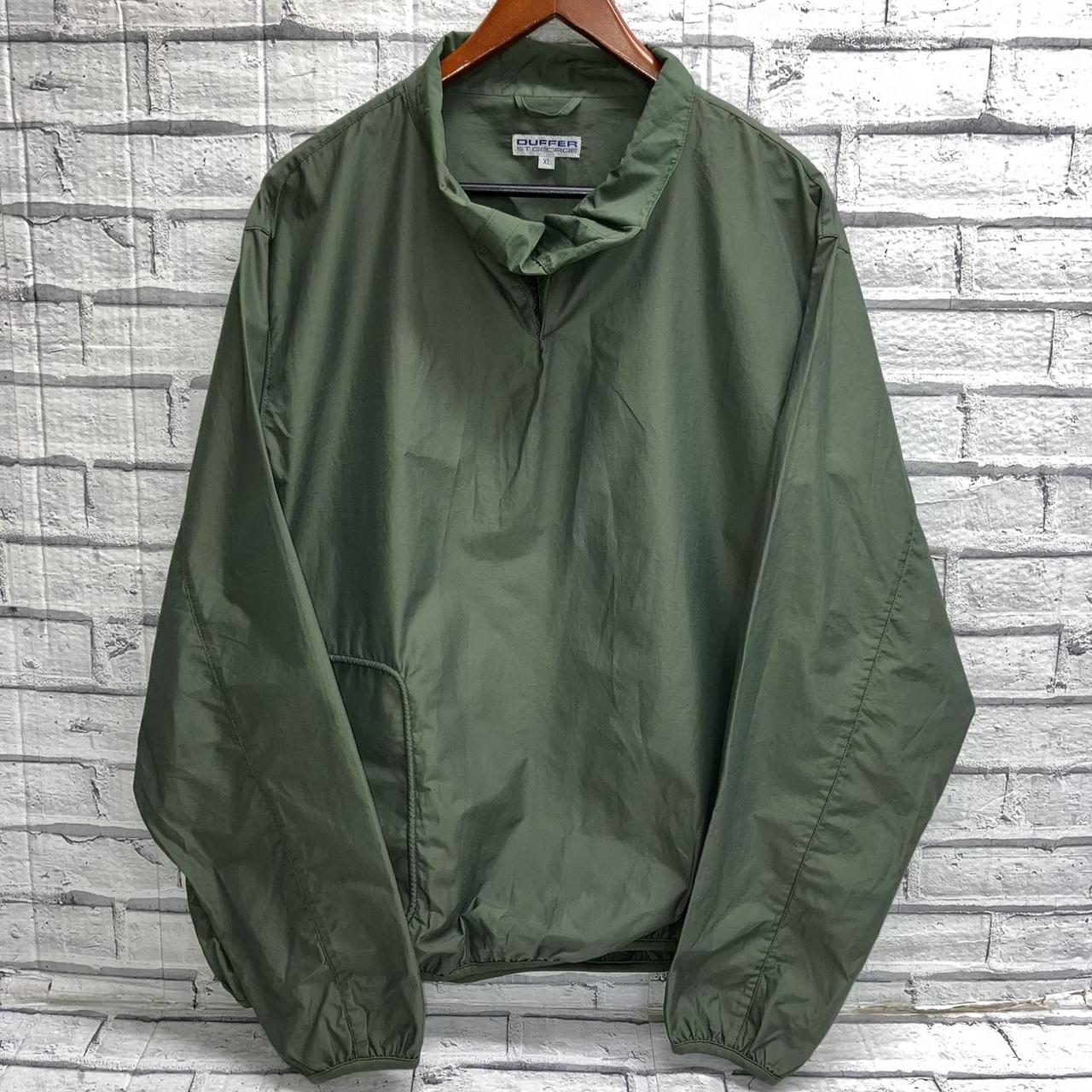 Duffer St George Green pull over jacket with 1... - Depop
