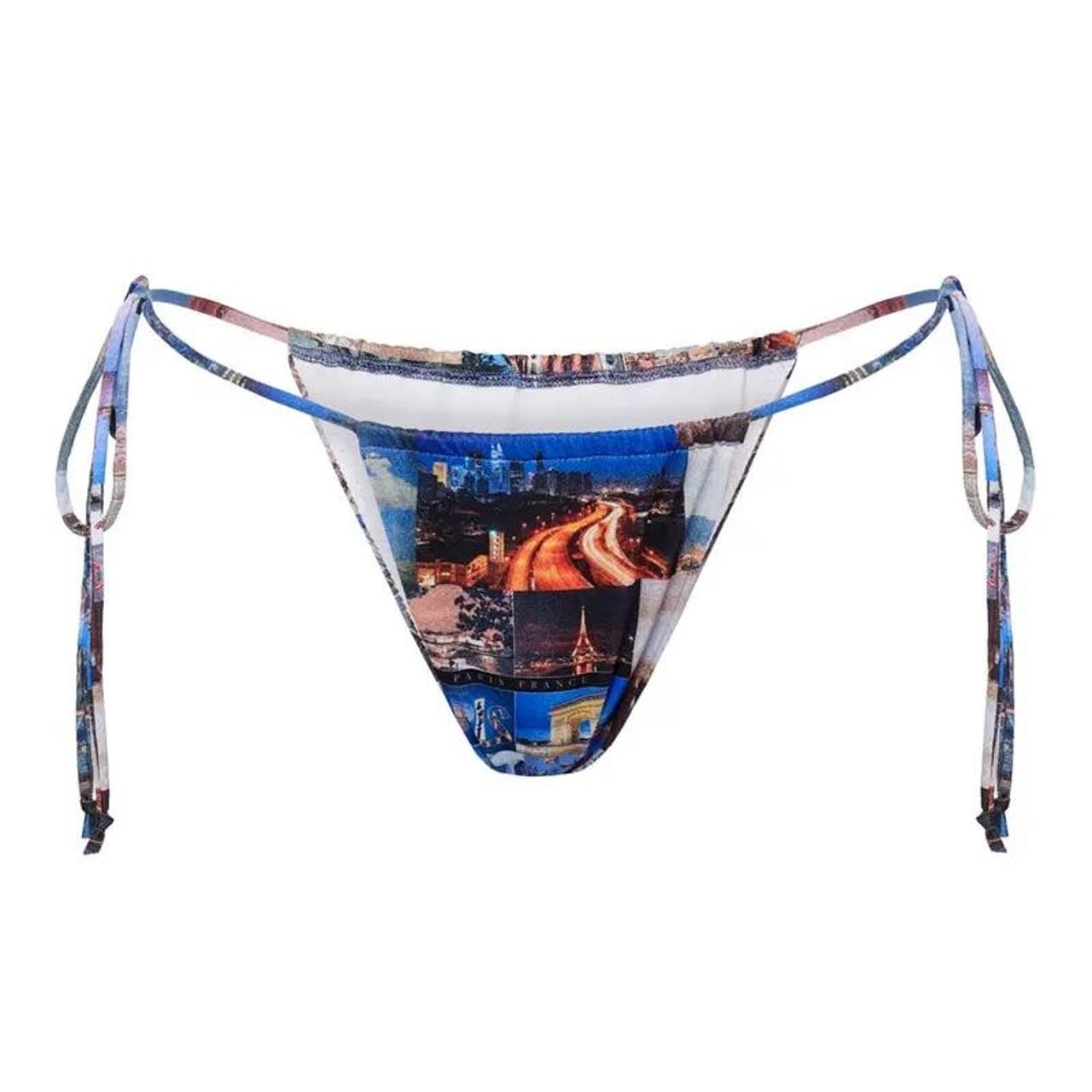 Jaded London Women's Blue Bikini-and-tankini-bottoms | Depop