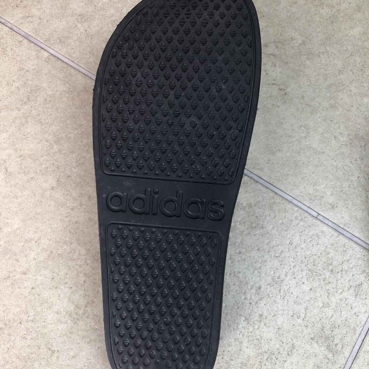 triple black adidas slides