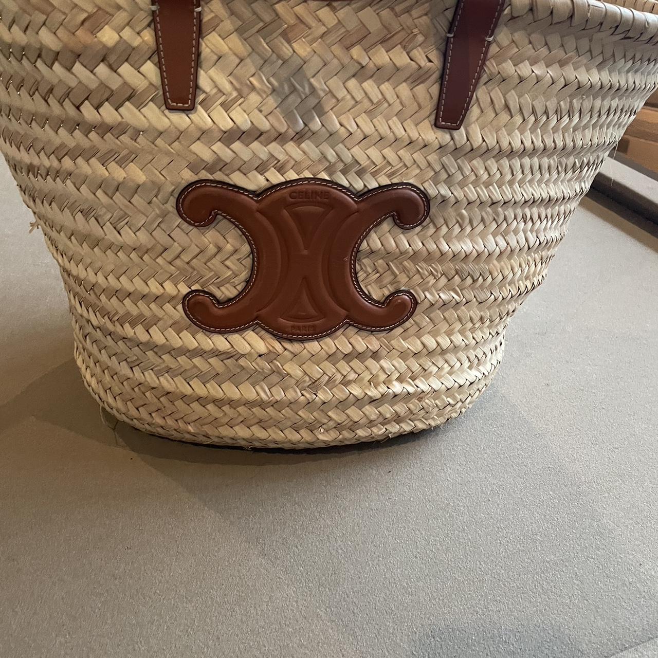 Celine cheap straw tote