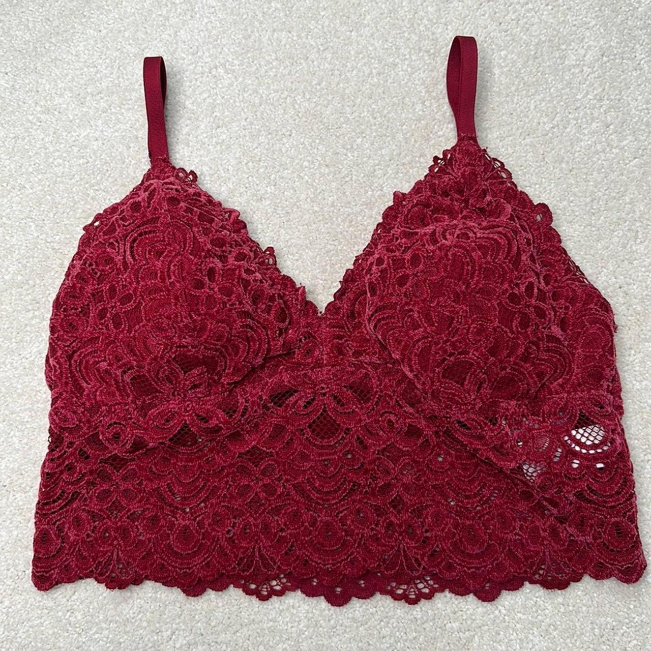 Gilly Hicks Women's Red Bra | Depop