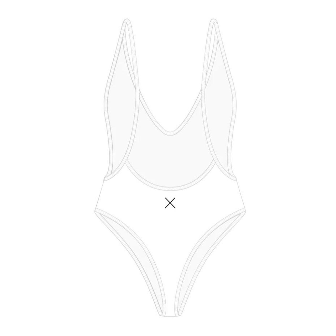 Women's White Swimsuit-one-piece | Depop