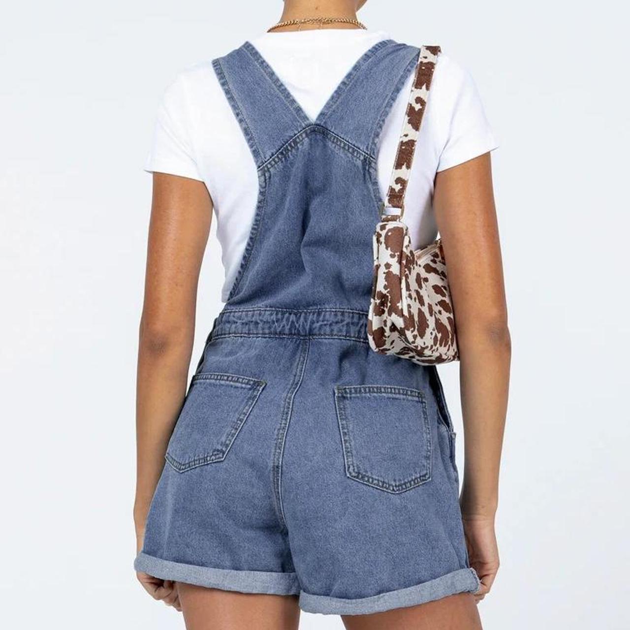 Princess Polly Denim Shorts Overalls Brand New Depop