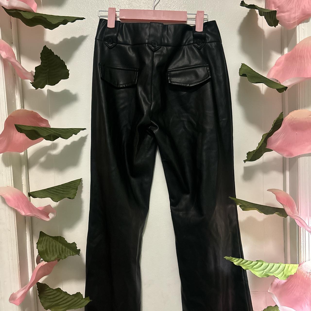 Tiger Mist, “Kittie” pant in PU black faux leather. - Depop