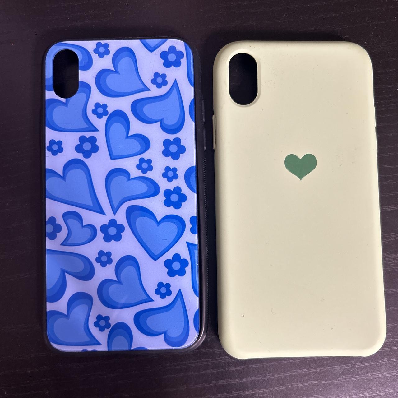 Princess Polly Iphone XR phone cases blue heart... Depop