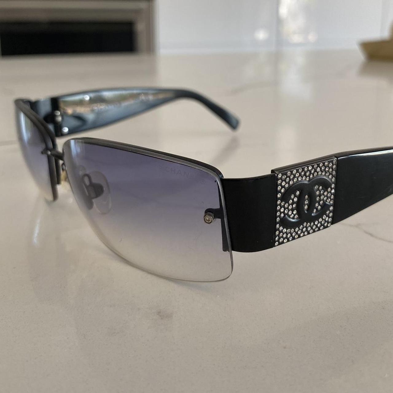 the cutest Y2K vintage chanel sunglasses good - Depop