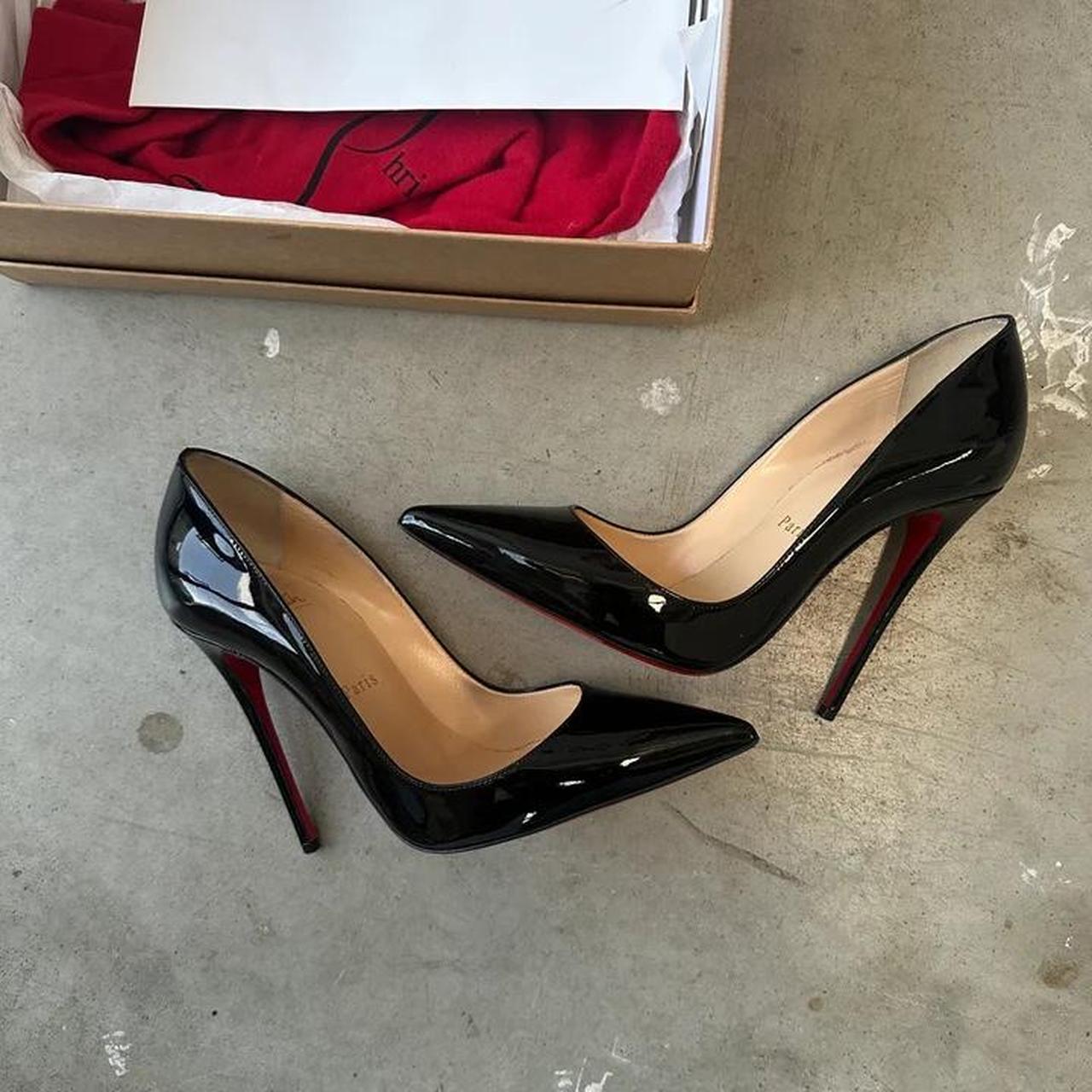 Christian Louboutin So Kate 120 Black Patent Calf. Depop