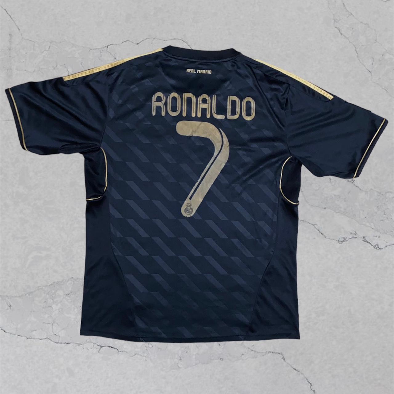 Real Madrid 2011 2012 Ronaldo 7 Away Black Shirt (Excellent) L