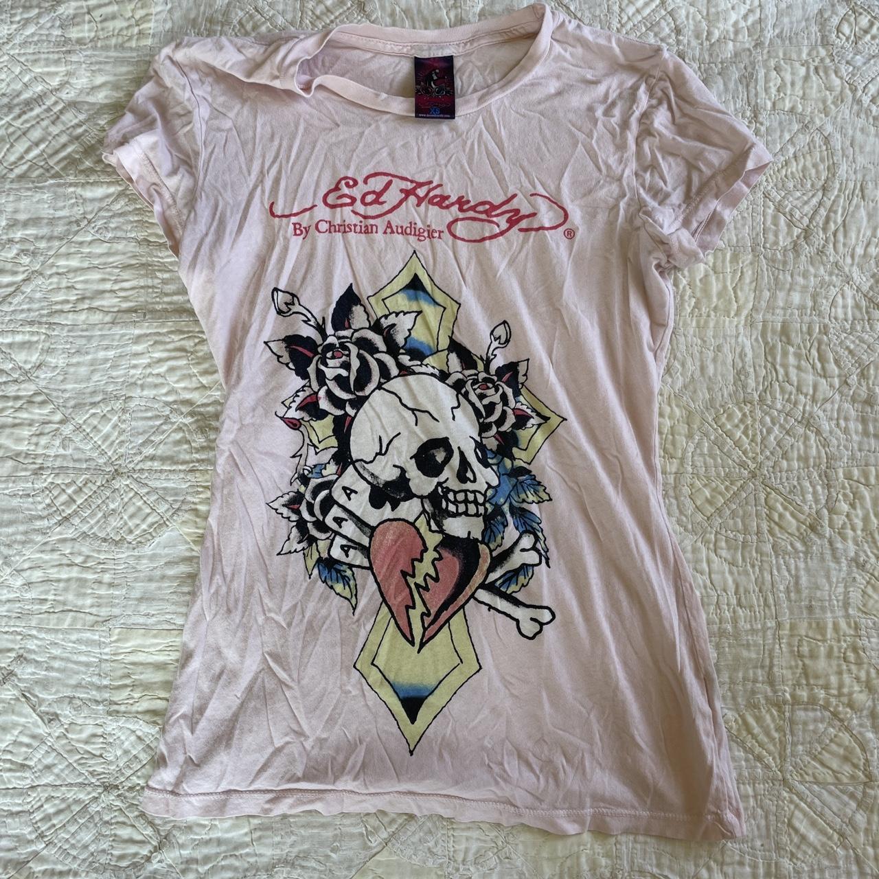 Ed Hardy Women's T-shirt | Depop