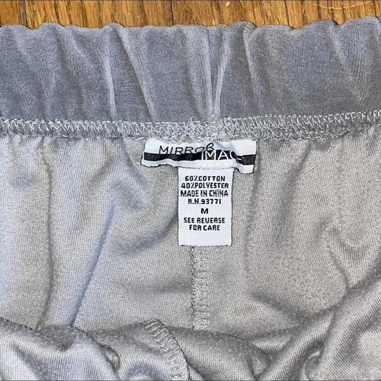 velour baby blue sweat pants Depop