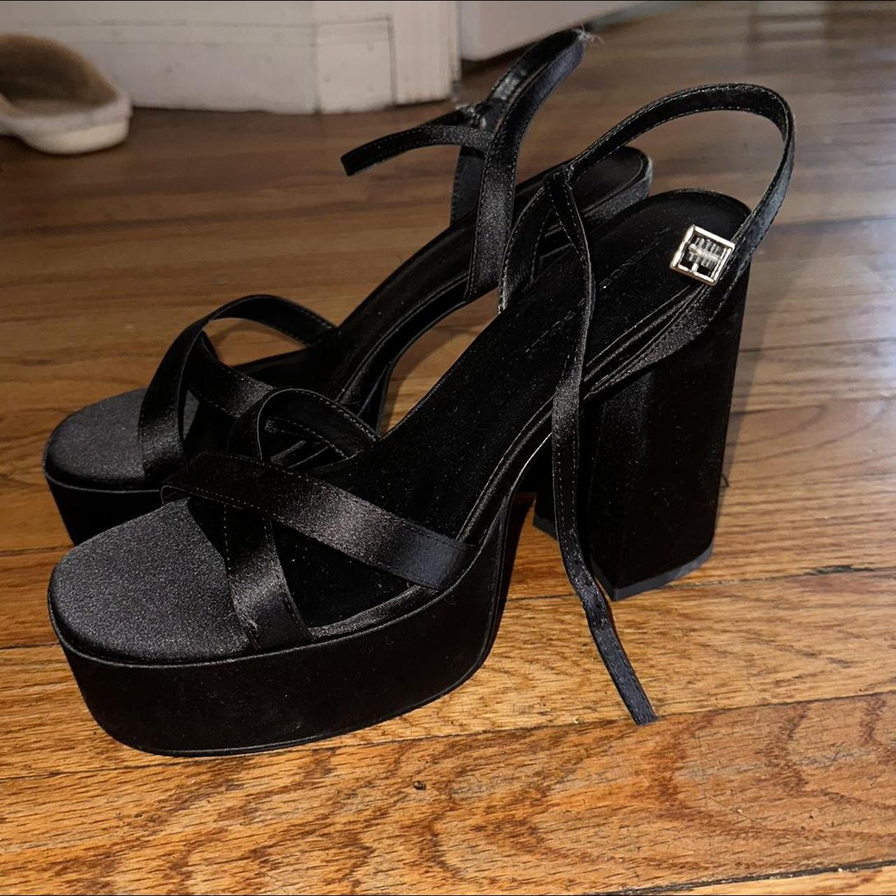 Princess Polly platform strappy ankle strap heels - Depop