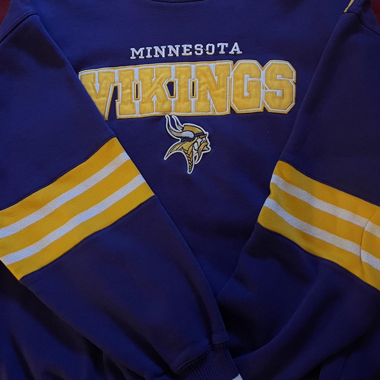 Vintage Minnesota Vikings Crew Neck Lee sport Size - Depop