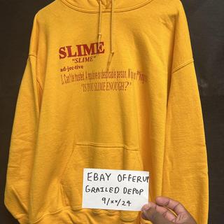 Red Letters Long Live Virgil Hoodie Size Depop