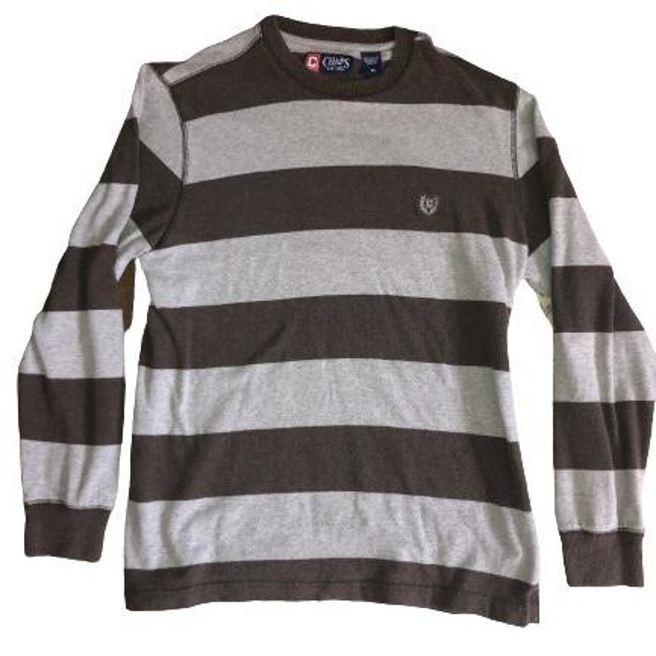 Chaps Men's Brown and Grey Shirt Depop