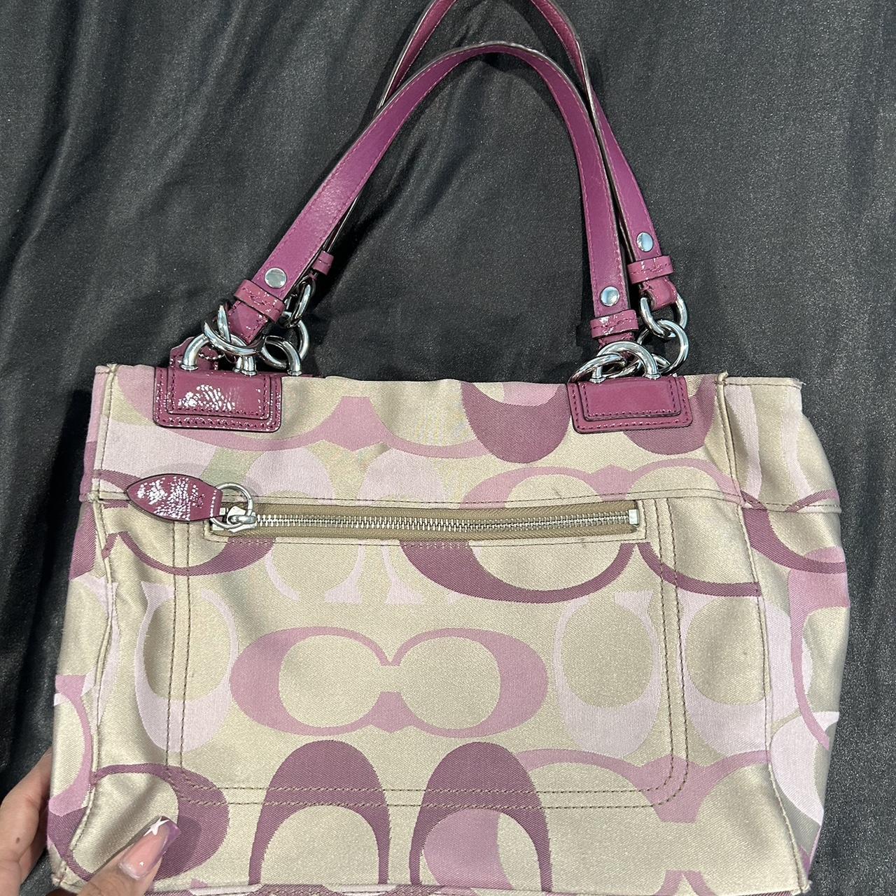 Coach purple purse💜 Has two minor marks outside and... - Depop