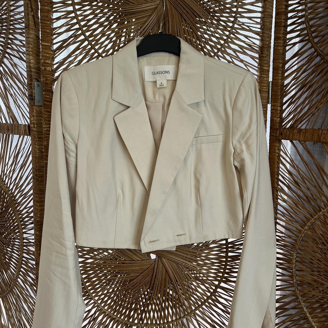 Glassons Cropped Blazer Top Size 6 but fits up to 8 Depop