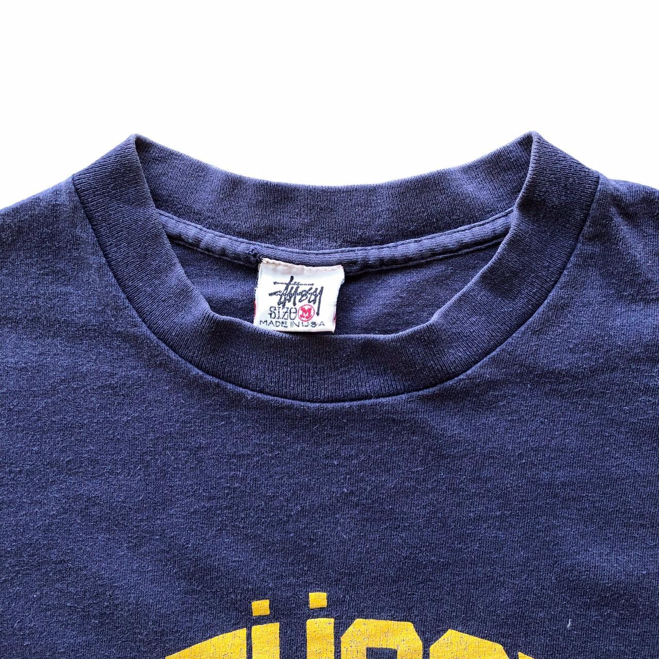 Stüssy Men's Navy T-shirt | Depop