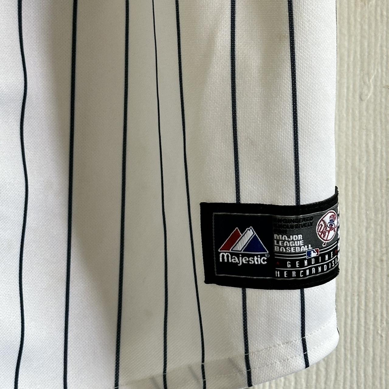 Vintage Majestic New York Yankees Red / Navy Pinstripe Jersey (Size M) —  Roots