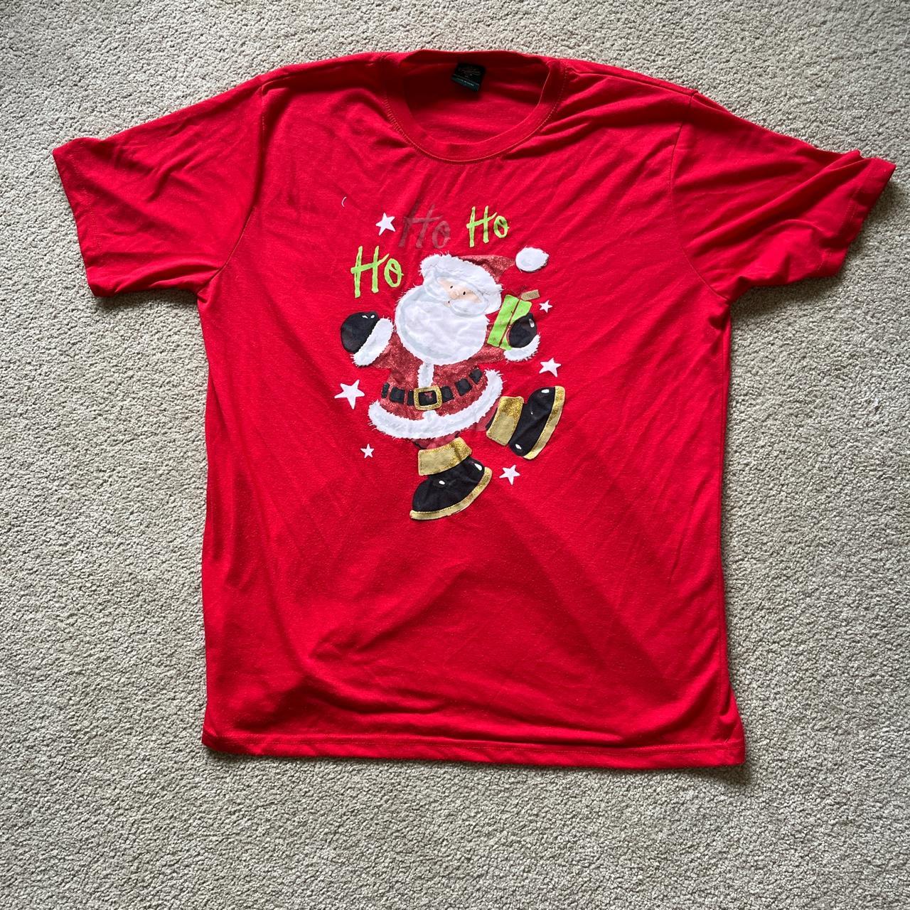 Christmas Ho Ho Ho tshirt. Size: XL but fits more... - Depop