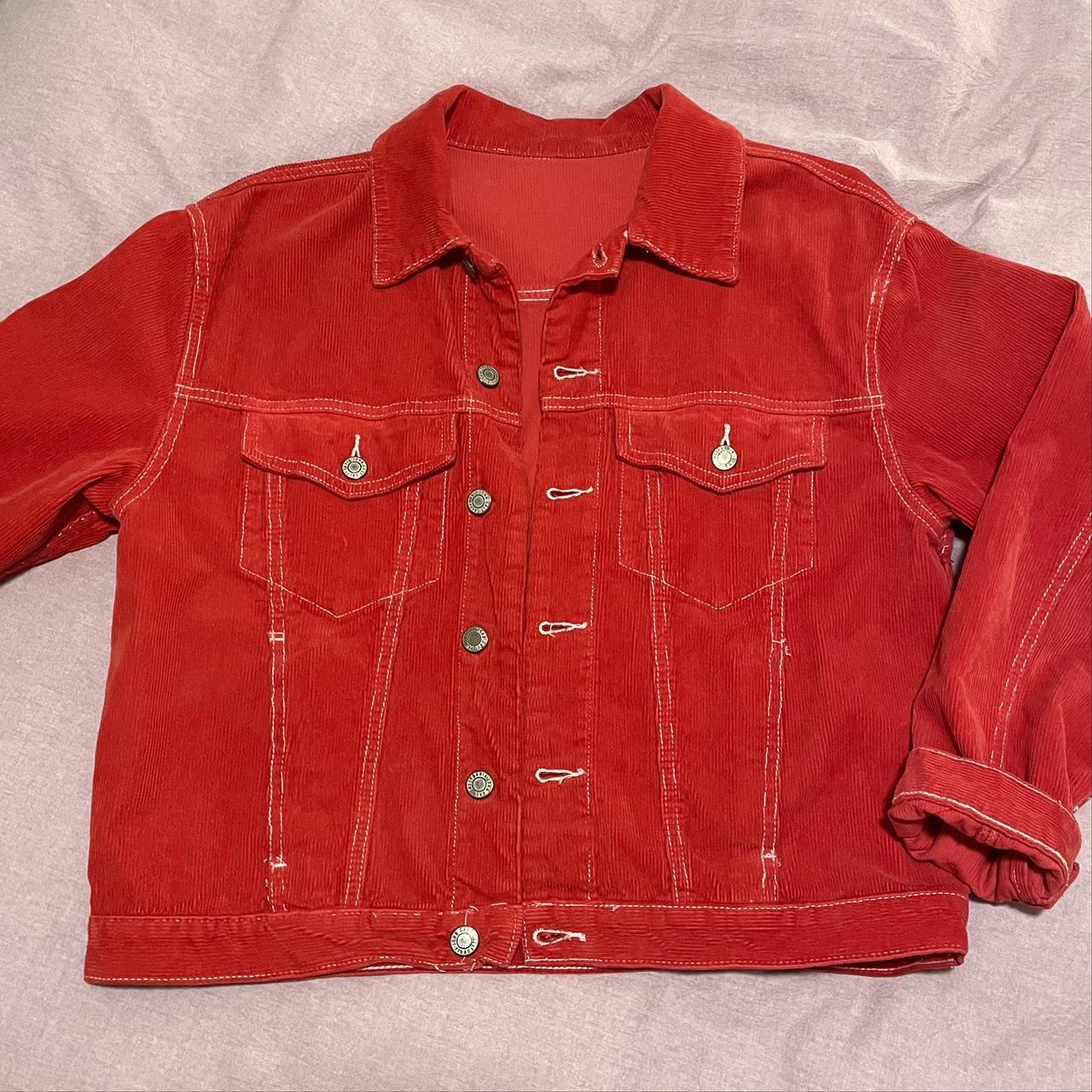 Brandy melville on sale red denim jacket