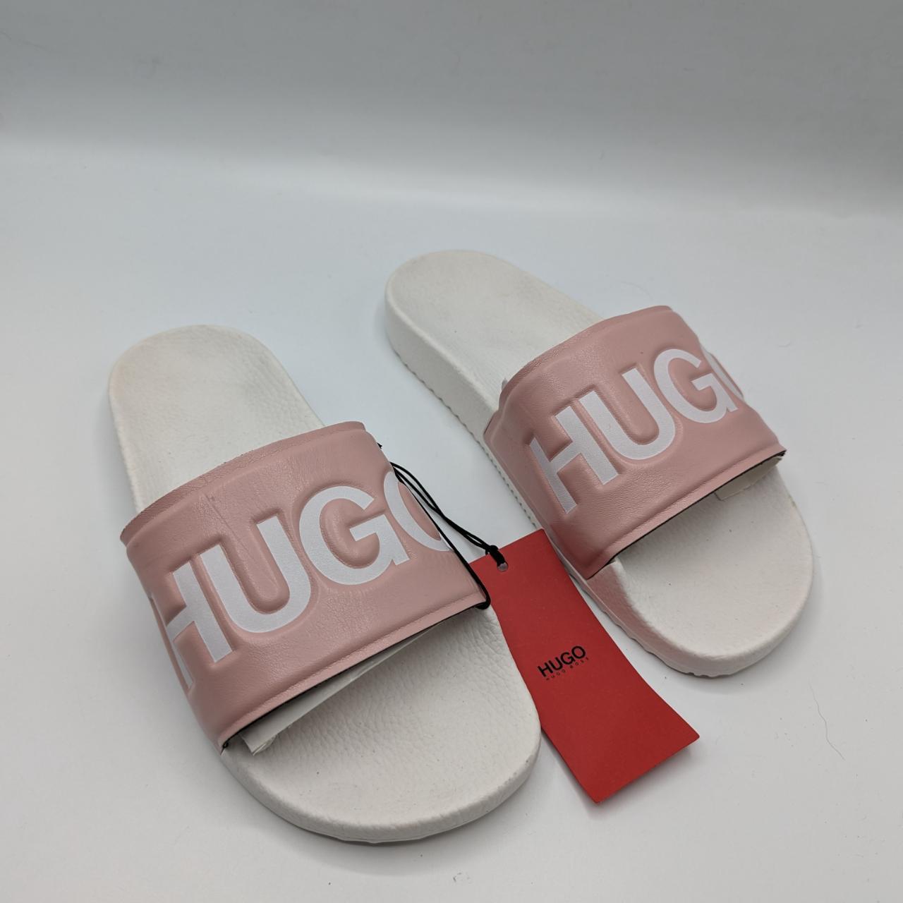 Depop Hugo Boss Sliders Size 10 HUGO Time Out Sliders/Sandals