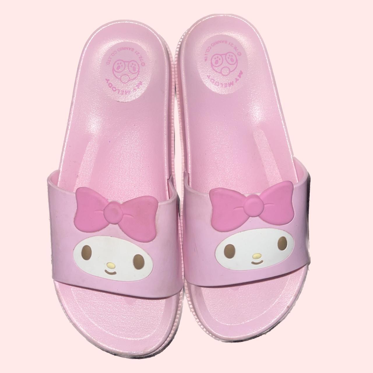 Sanrio Women's Pink Slides | Depop