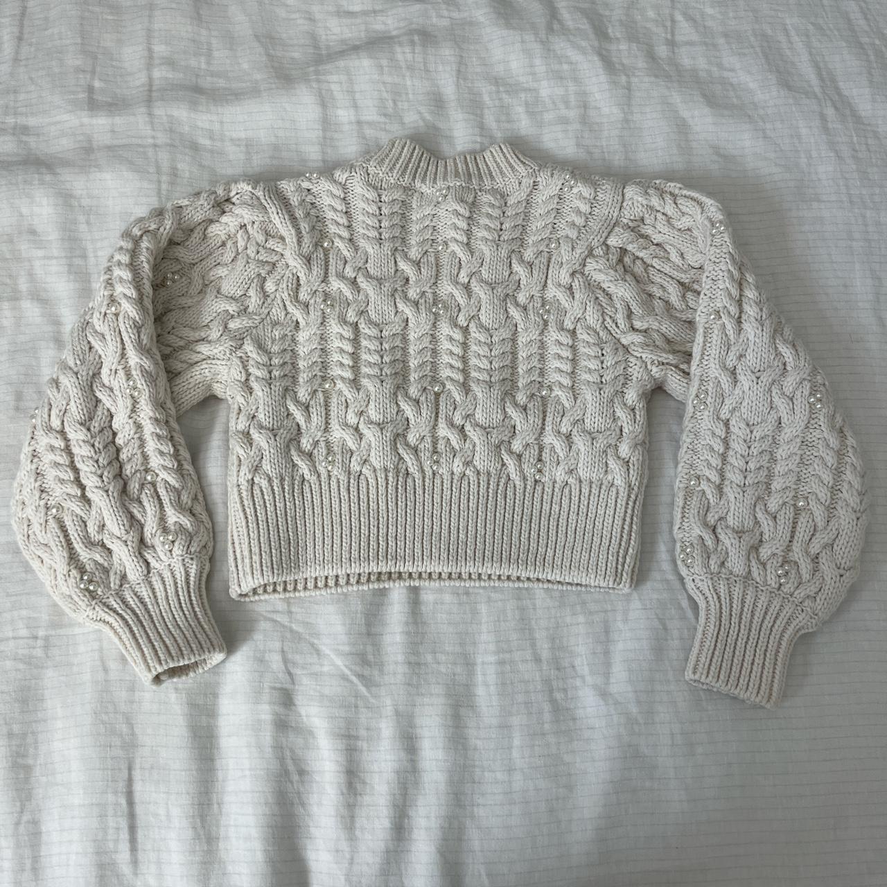 Zara Women's White Jumper Depop