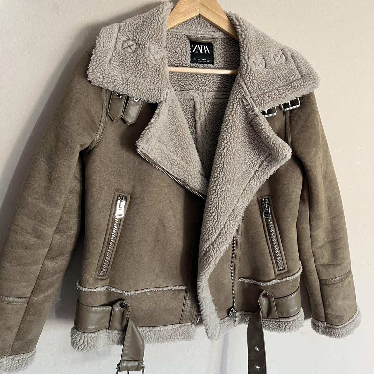 Zara aviator jacket Depop
