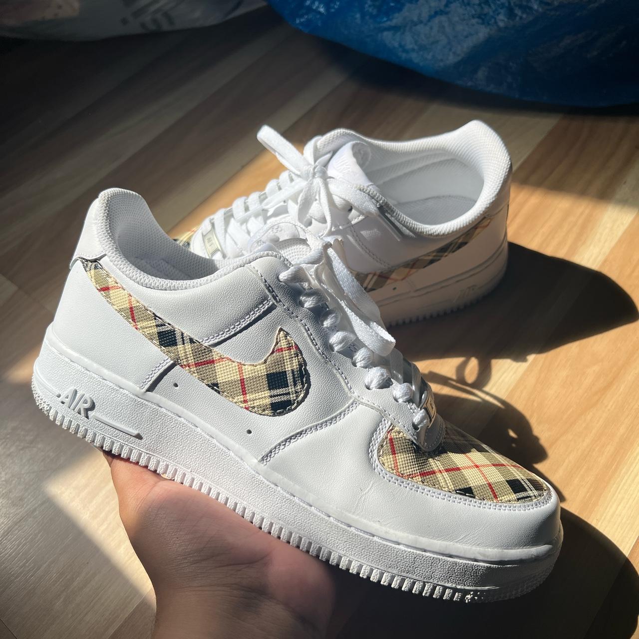 burberry nike air force ones