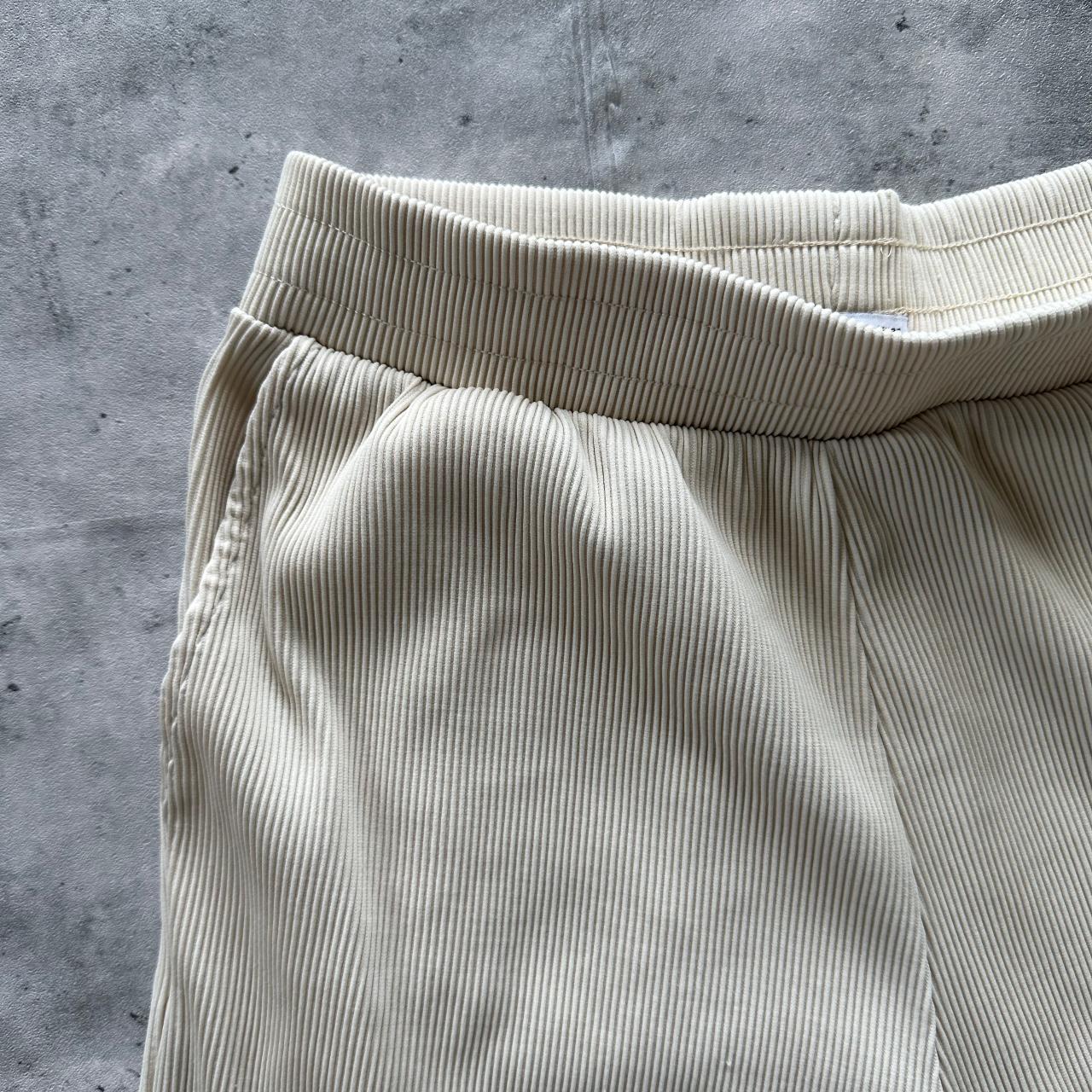 Zara pleated pants cream size small Homme Plisse... Depop