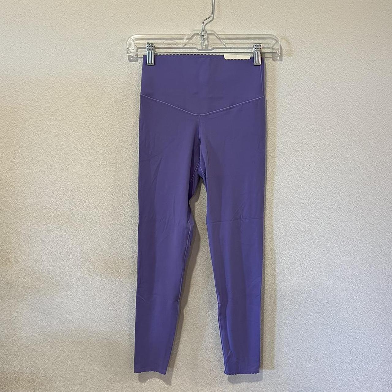 Aerie Scalloped 7 8 Leggings in Purple Brand new. Depop