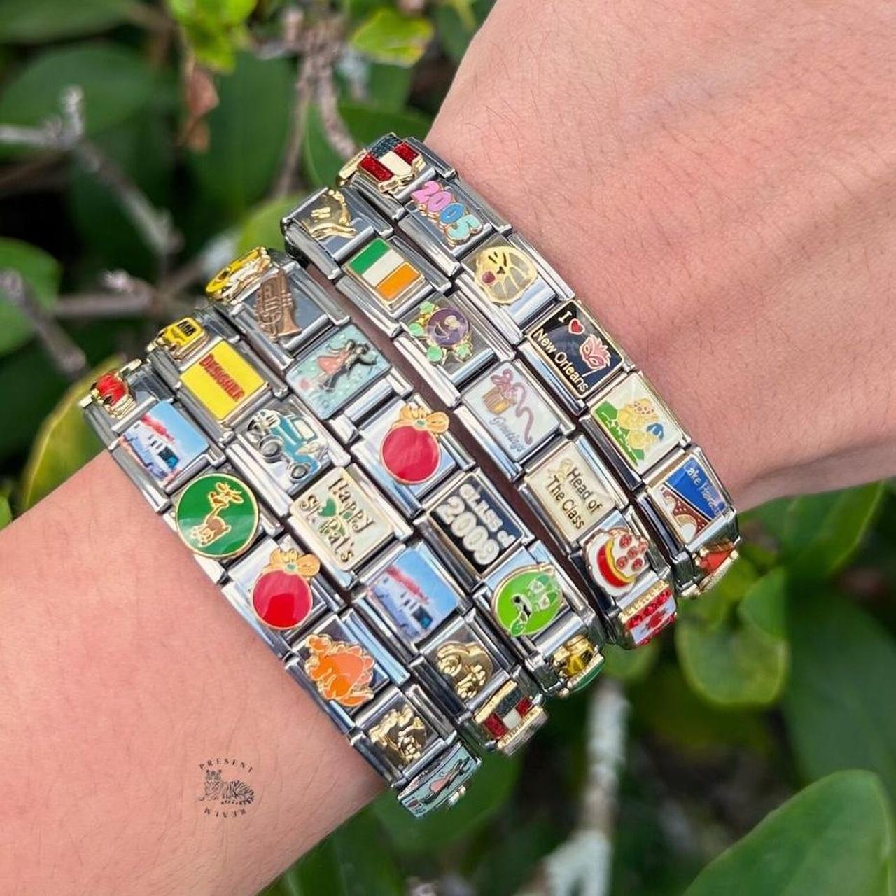 Italian Charms Bracelet Y2K Retro, Mystery Bracelet,... Depop