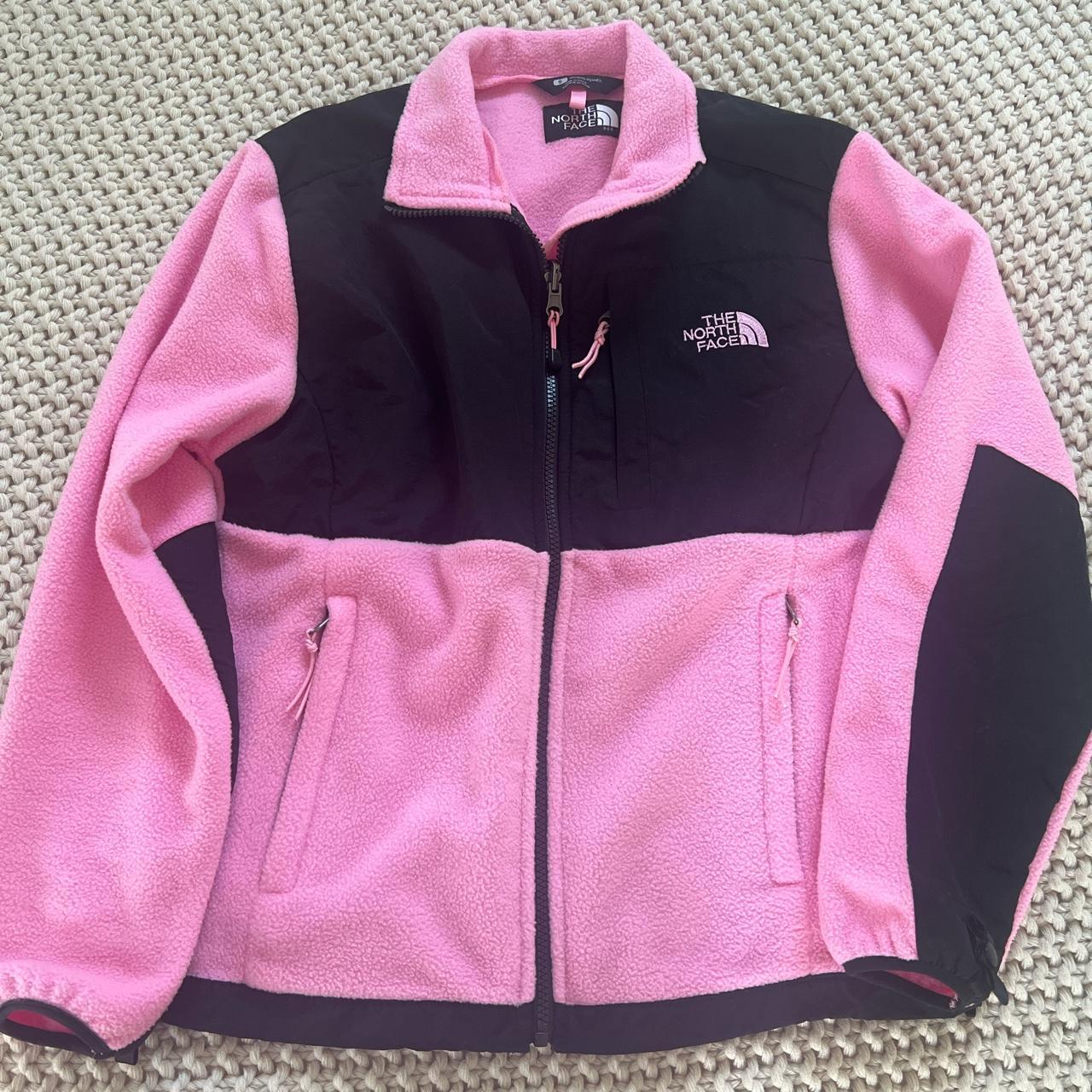 The North Face Women's Pink and Black Jacket | Depop