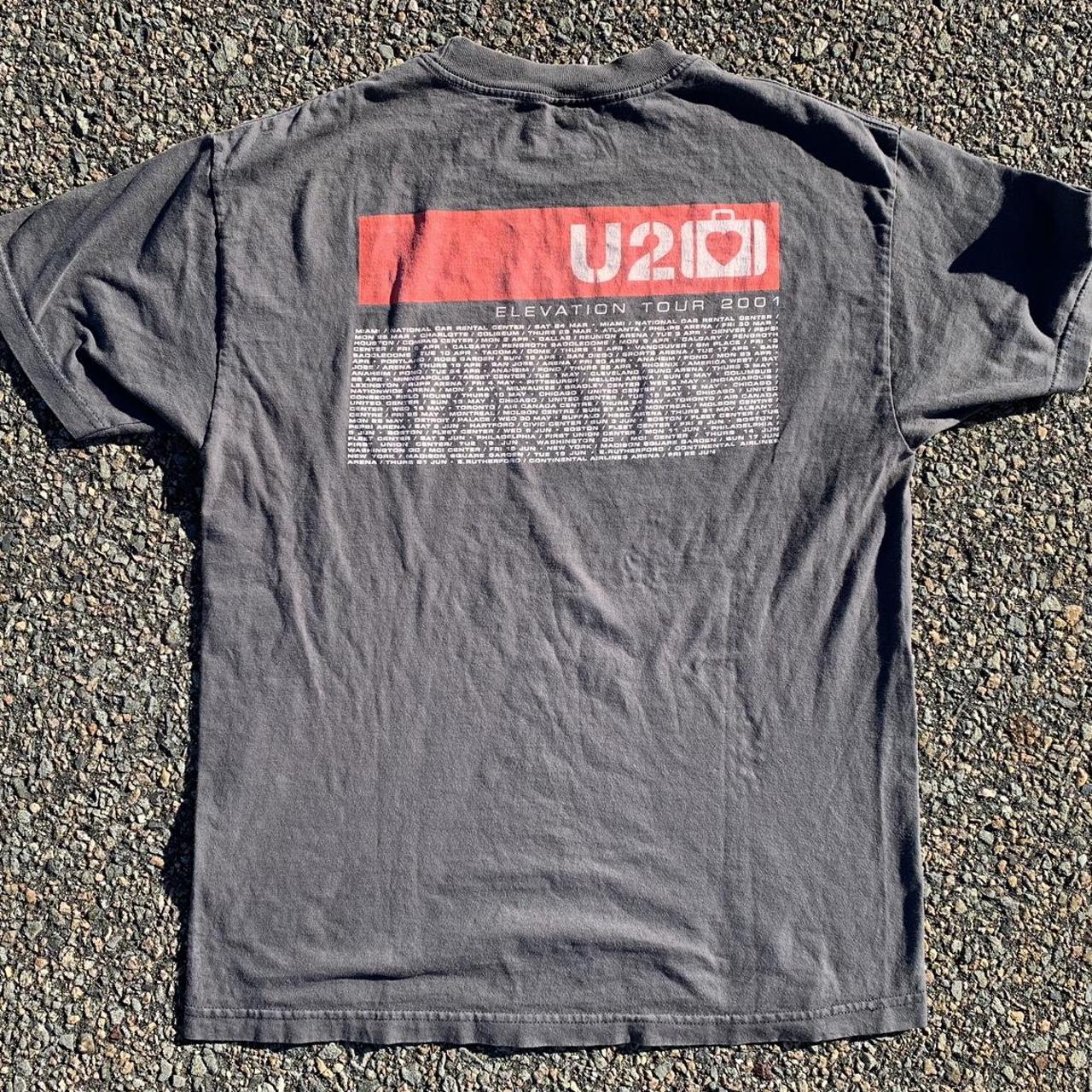 Vintage U2 Elevation Tour 2001 Short Sleeve Band T...