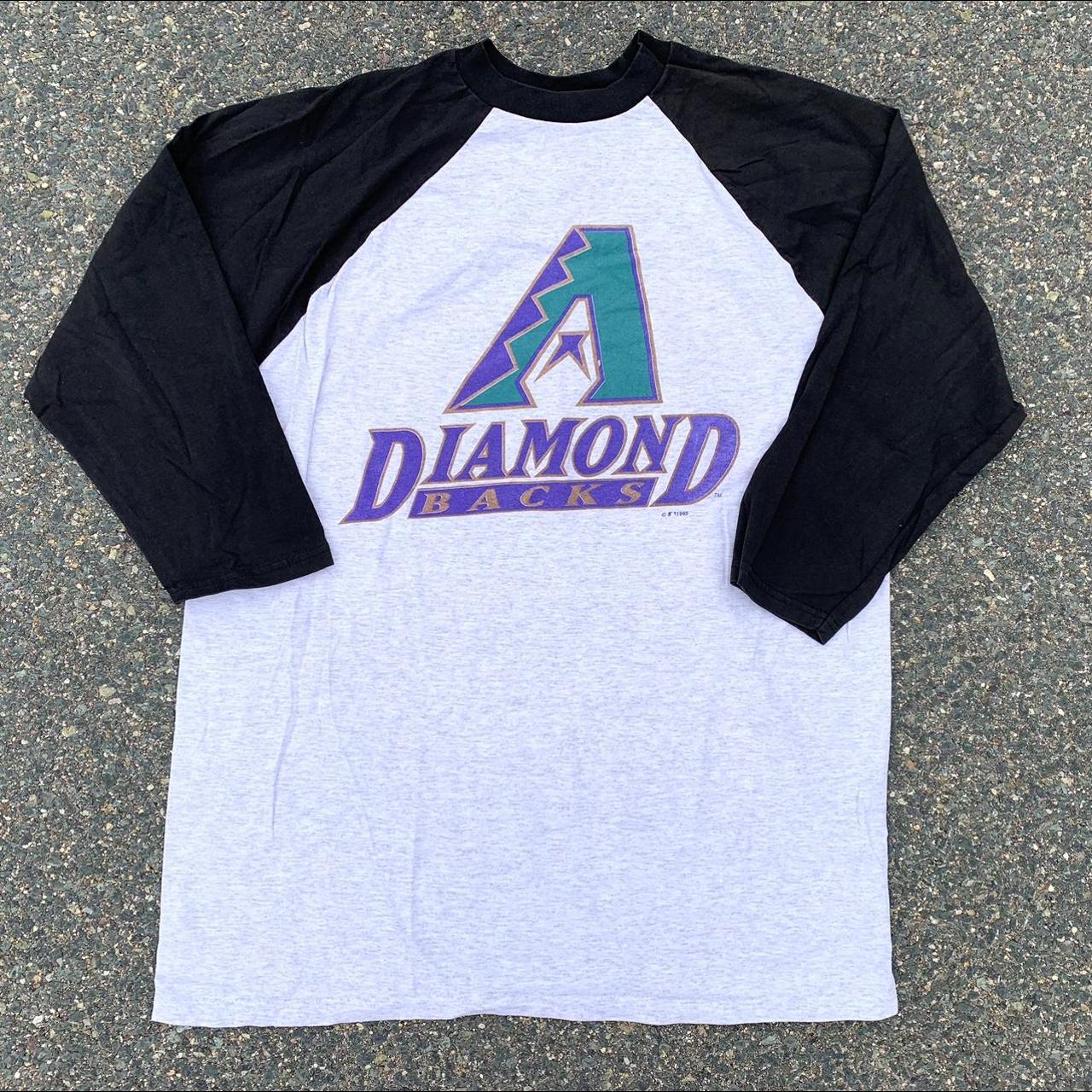 Logo Athletic Arizona Diamondbacks Jersey Mens XL Black Purple Vintage MLB