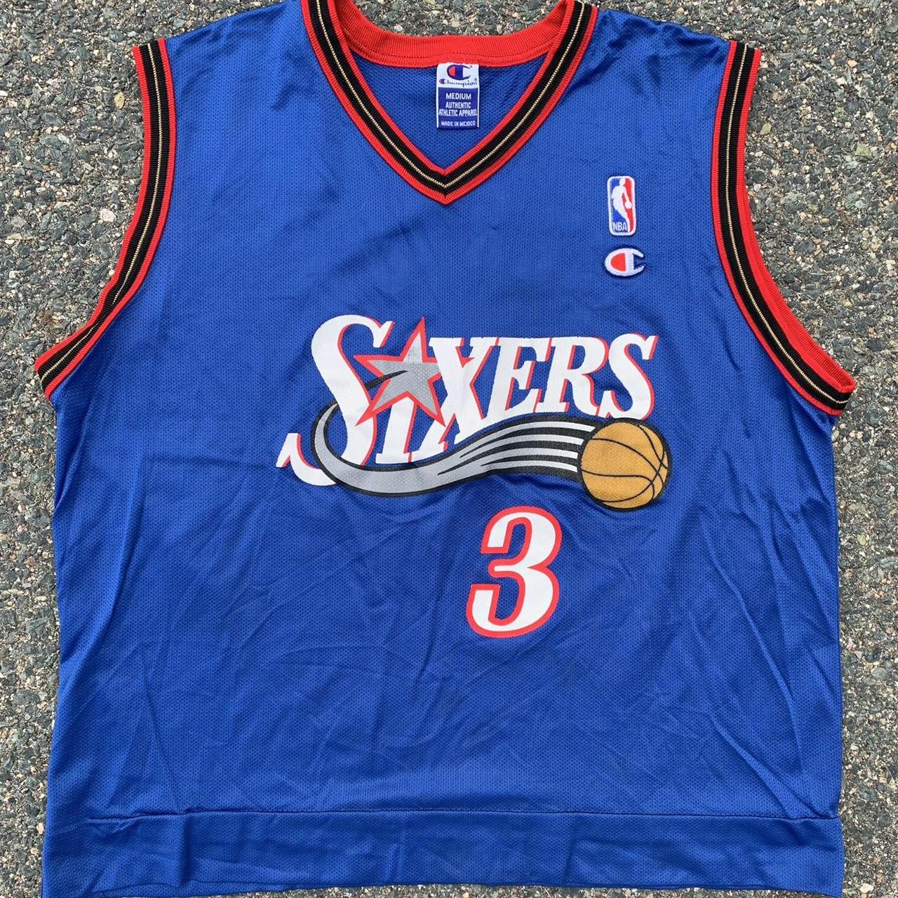 Authentic Vintage Champion NBA Philadelphia 76ers Allen Iverson Jersey