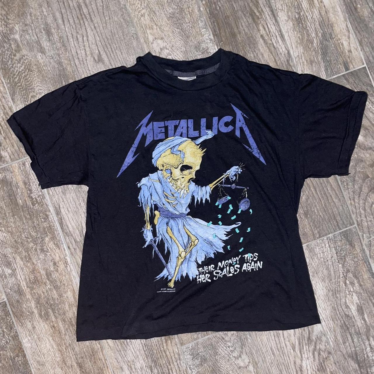 METALLICA 1980s rare vintage tshirt - Sz L (fits... - Depop