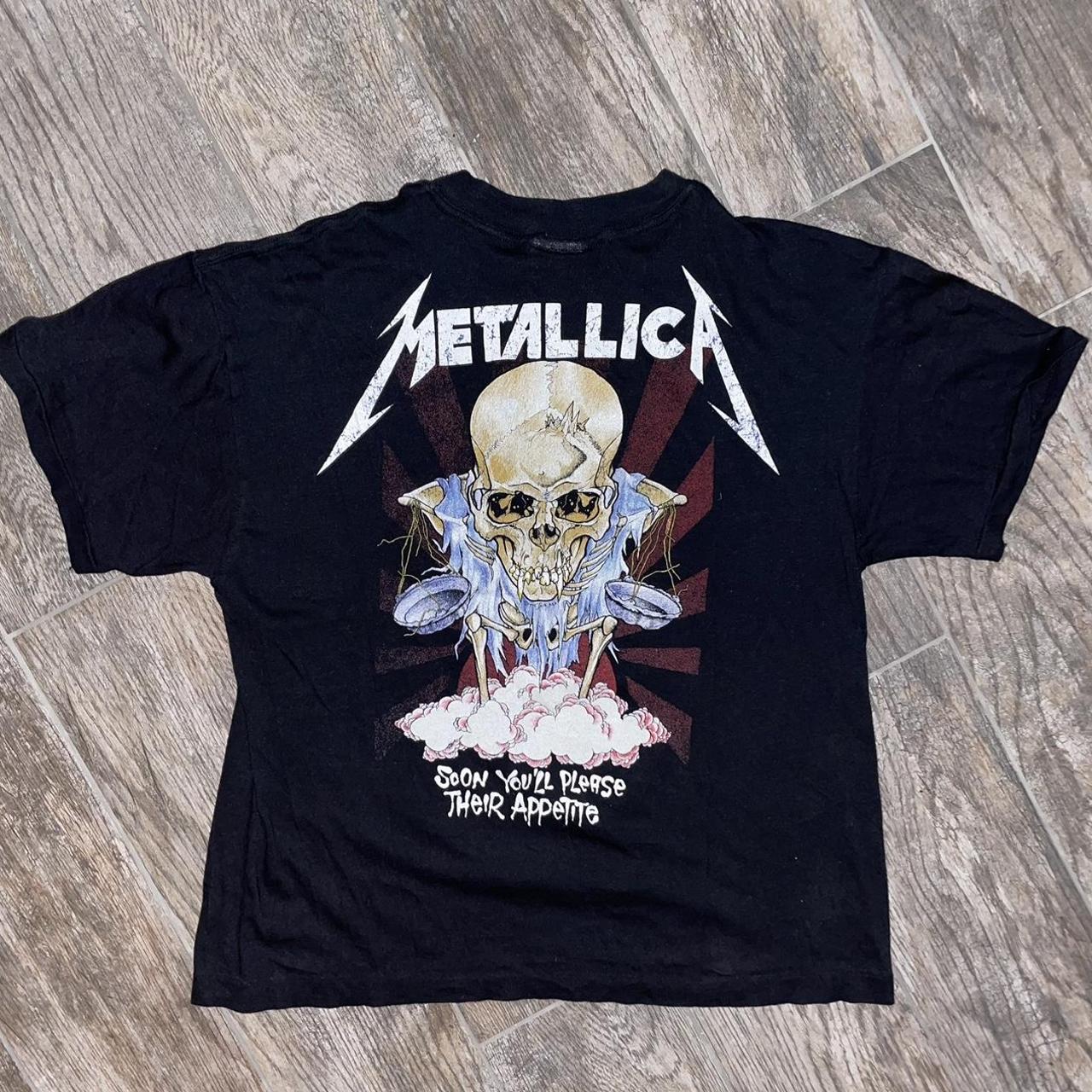 METALLICA 1980s rare vintage tshirt - Sz L (fits... - Depop