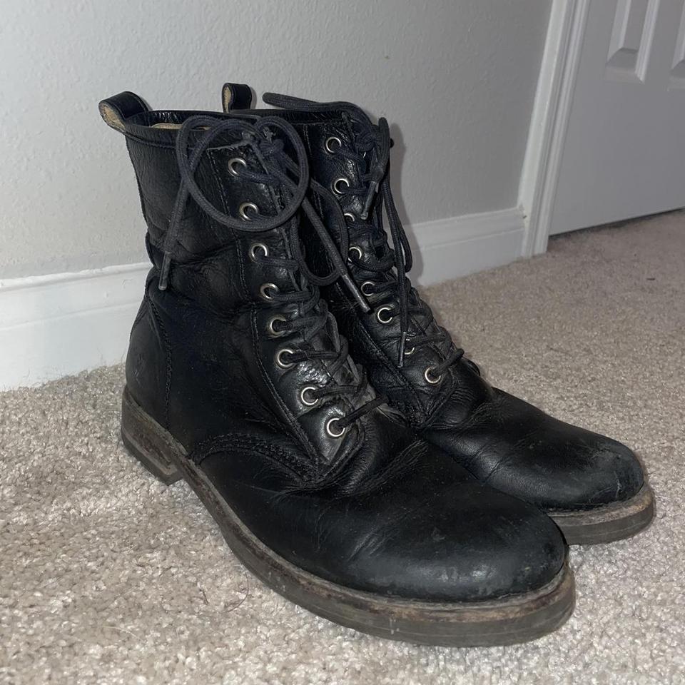 Louis Vuitton combat boot. Only worn twice. Selling - Depop