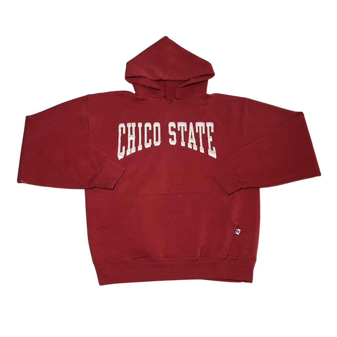 Vintage 90s Russell Athletic Chico State CSUC Hoodie... - Depop