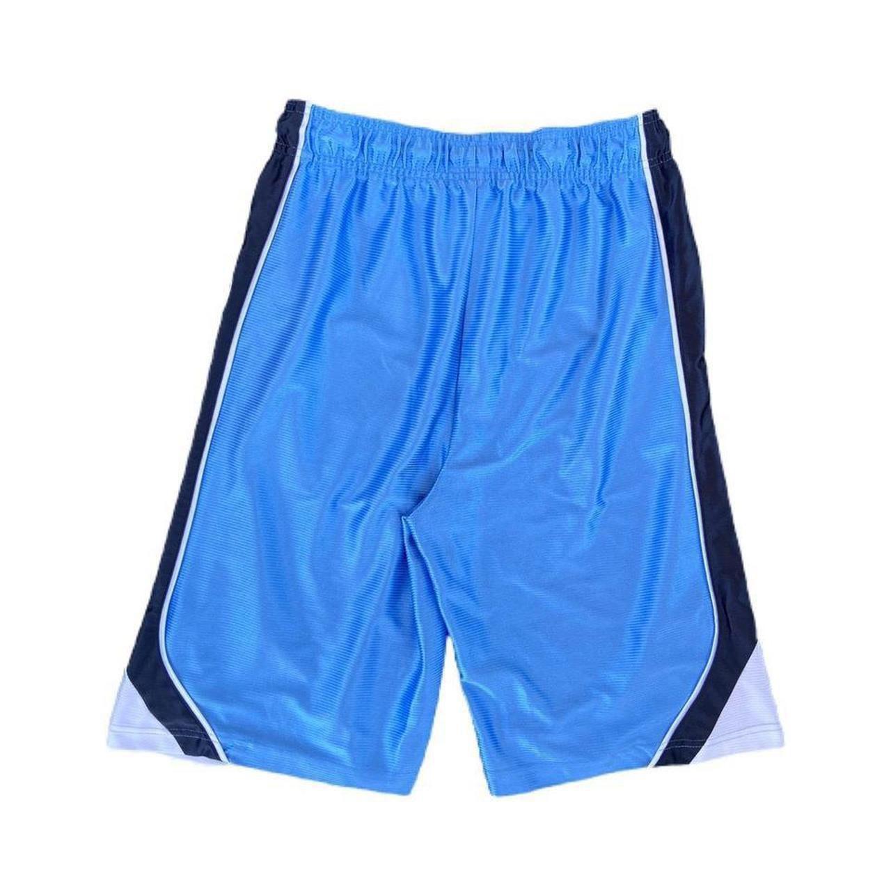 Vintage UNC Tar Heels Basketball Shorts Baby Blue... Depop