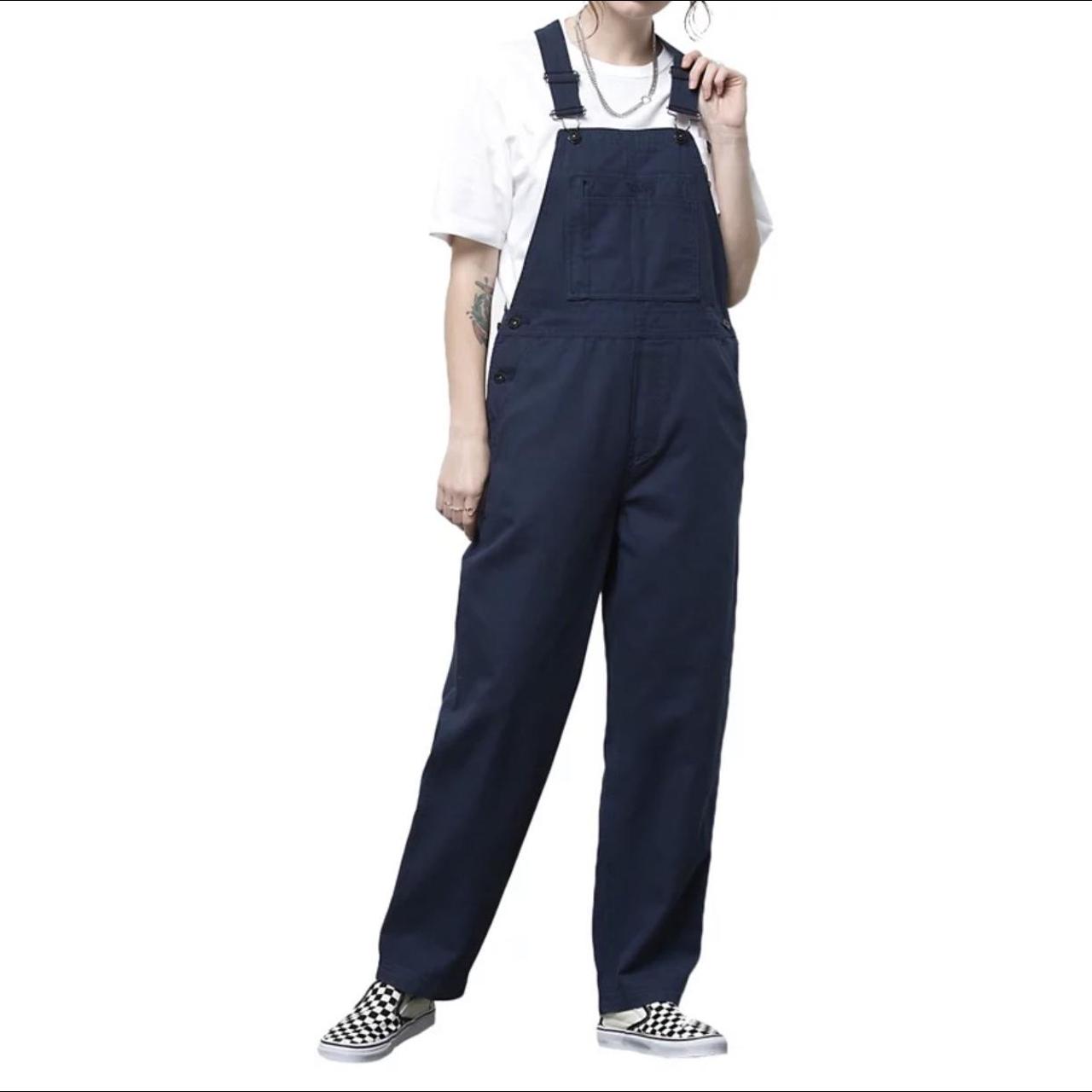 Vans Women's Navy Dungarees-overalls | Depop