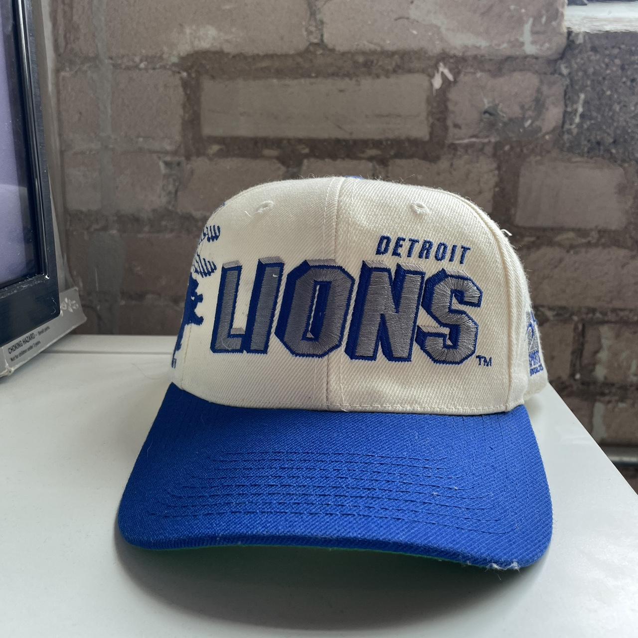 Detroit Lions Vintage Clean Up Snapback Hat - 191119680495